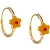 Gioielleria Lucchese Oro Orecchini bambina fiore in Oro Giallo 803321716796