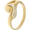 Gioielleria Lucchese Oro Anello Donna Oro Giallo Bianco GL100952