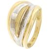 Gioielleria Lucchese Oro Anello Donna Oro Giallo Bianco GL100953