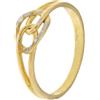 Gioielleria Lucchese Oro Anello Donna Oro Giallo Bianco GL100969