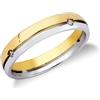 Gioielleria Lucchese Oro Fede Nuziale Oro Giallo e Bianco con Diamanti FAD090GB