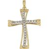 Gioielleria Lucchese Oro Croce Donna Oro Giallo Bianco GL100593