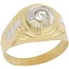 Gioielleria Lucchese Oro Anello Uomo in Oro Bianco e Giallo 803321700363