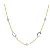 Gioielleria Lucchese Oro Collana Donna Oro Bianco Giallo GL101041