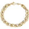 Gioielleria Lucchese Oro Bracciale Donna Oro Giallo Bianco GL100614