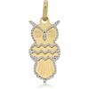 Gioielleria Lucchese Oro Ciondolo Gufo Oro Giallo Bianco GL101044