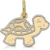 Gioielleria Lucchese Oro Ciondolo Tartaruga Oro Giallo Bianco GL101045