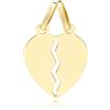 Gioielleria Lucchese Oro Ciondolo doppio con Cuore spezzato da spezzare Oro giallo 803321703331