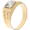 Gioielleria Lucchese Oro Anello Uomo Oro Giallo Bianco GL100642