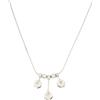 Gioielleria Lucchese Oro Collana Donna Oro Bianco Diamanti GL100160