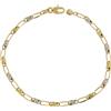 Gioielleria Lucchese Oro Bracciale Uomo Oro Giallo Bianco GL101118