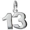 Gioielleria Lucchese Oro Ciondolo Portafortuna 13 Oro Bianco GL101135