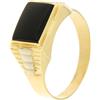 Gioielleria Lucchese Oro Anello Uomo Oro Giallo Bianco GL100212