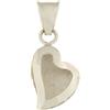 Gioielleria Lucchese Oro Ciondolo Cuore Donna Oro Bianco GL100216
