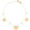 Gioielleria Lucchese Oro Bracciale Cuore Donna Oro Giallo GL100225