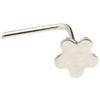 Gioielleria Lucchese Oro Piercing Naso Fiore in Oro Bianco 803321731647