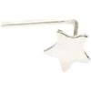 Gioielleria Lucchese Oro Piercing Naso Stella in Oro Bianco 803321731641