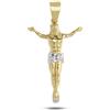 Gioielleria Lucchese Oro Ciondolo Croce Oro Bianco Giallo GL101742