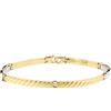 Gioielleria Lucchese Oro Bracciale Uomo Oro Giallo Bianco GL101217