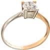 Gioielleria Lucchese Oro Anello solitario bicolore da donna Oro Bianco e Rosa 803321736195