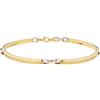 Gioielleria Lucchese Oro Bracciale Uomo Oro Giallo Bianco GL101238