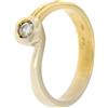 Gioielleria Lucchese Oro Anello Donna Oro Giallo Bianco GL101467