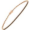 Gioielleria Lucchese Oro Bracciale Tennis Oro Rosa Pietre Nere GL101470