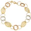 Gioielleria Lucchese Oro Bracciale Donna Oro Giallo Bianco Rosa GL100266