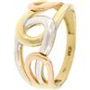 Gioielleria Lucchese Oro Anello Donna Oro Bianco Giallo Rosa GL101260