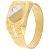 Gioielleria Lucchese Oro Anello Uomo Oro Giallo Bianco GL101275