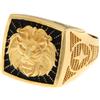 Gioielleria Lucchese Oro Anello Uomo Oro Giallo Testa di Leone GL101772