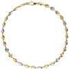 Gioielleria Lucchese Oro Bracciale Uomo Oro Giallo Bianco GL101511