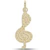 Gioielleria Lucchese Oro Ciondolo Chiave di Violino Oro Giallo GL101782