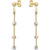 Gioielleria Lucchese Oro Orecchini Donna Oro Bianco Giallo Rosa GL101528