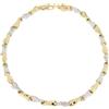Gioielleria Lucchese Oro Bracciale Uomo Oro Giallo Bianco GL100755