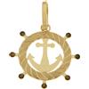 Gioielleria Lucchese Oro Ciondolo Timone Ancora Oro Giallo GL101794