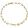 Gioielleria Lucchese Oro Bracciale Uomo Oro Giallo Bianco GL100756