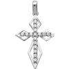 Gioielleria Lucchese Oro Ciondolo Croce Oro Bianco GL101558