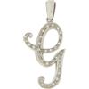 Gioielleria Lucchese Oro Ciondolo Lettera Iniziale G Oro Bianco GL100764