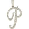 Gioielleria Lucchese Oro Ciondolo Lettera Iniziale P Oro Bianco GL100765