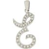 Gioielleria Lucchese Oro Ciondolo Lettera Iniziale E Oro Bianco GL100766