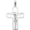 Gioielleria Lucchese Oro Ciondolo Croce Oro Bianco GL101575