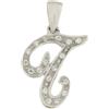 Gioielleria Lucchese Oro Ciondolo Lettera Iniziale T Oro Bianco GL100767
