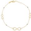 Gioielleria Lucchese Oro Bracciale Donna Oro Giallo Bianco GL100777