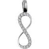 Gioielleria Lucchese Oro Ciondolo Infinito Oro Bianco GL102083