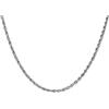 Gioielleria Lucchese Oro Collana Fune Corda Oro Bianco 18 KT
