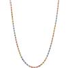Gioielleria Lucchese Oro Collana Fune Corda Oro Bianco Giallo Rosa 18 KT