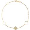 Gioielleria Lucchese Oro Bracciale Donna Oro Giallo Bianco GL100808