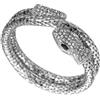 Bracciale rigido a forma di serpente argento
