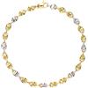Gioielleria Lucchese Oro Bracciale Uomo Oro Giallo Bianco GL101616